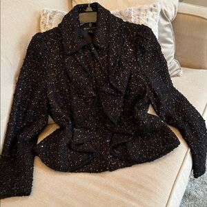 INC International Concepts Brown and Copper Sparkling Blazer